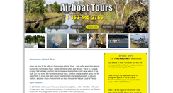 Desktop Screenshot of homosassaairboattours.com